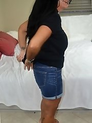 Young girl using a dildo and an elderly woman