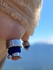 A long pussy hike in the hills ending with a cum finish