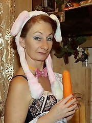 Juicy grandmother is revealing her breasts